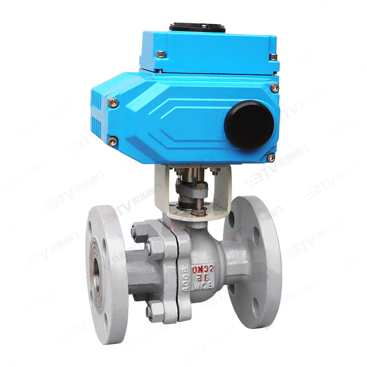 Electric carbon steel flange ball valve