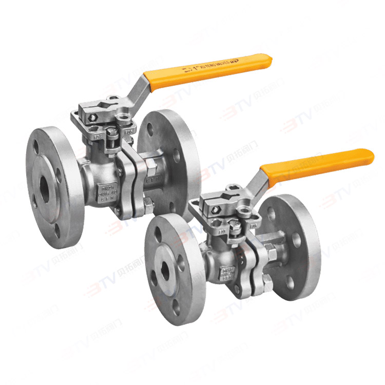 High platform flange ball valve