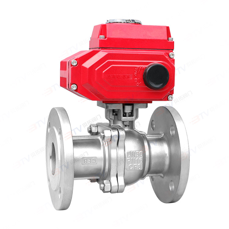 Electric high platform flange ball valve