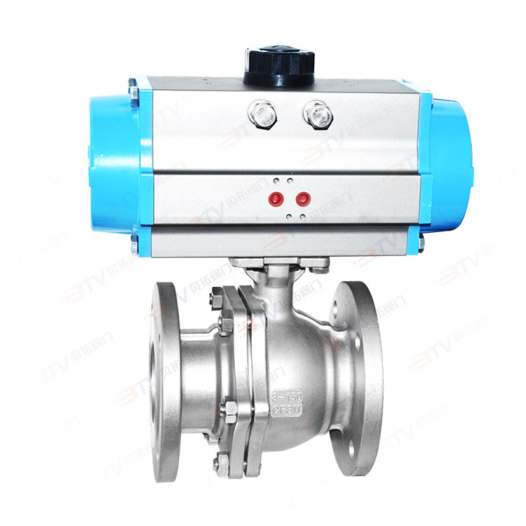 Pneumatic American standard flange ball valve